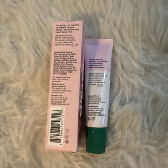 Glossier. Rose Balm Dotcom Universal Multi Tasking Salve Full Sz 0.5 oz/15ml NIB - Picture 2 of 2